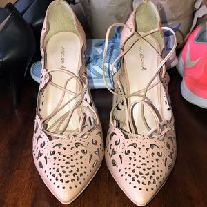 Andrea Lace-Up Heels